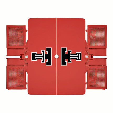 Texas Tech Red Raiders Picnic Table Portable Folding Table with Seats
