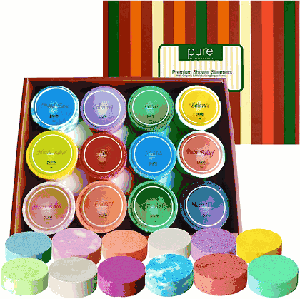 Parker Aromatherapy Shower Steamers - 12 Pieces