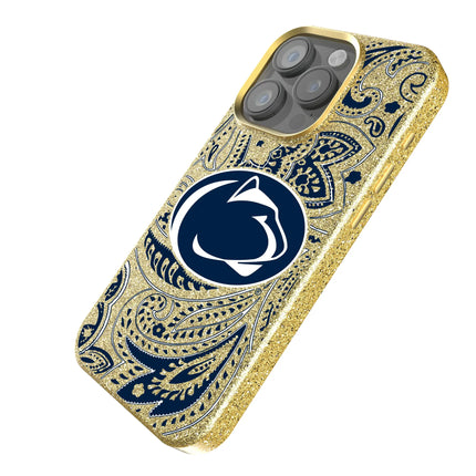 Pennsylvania State University Nittany Lions Paisley Bling Phone Case for Apple iPhone