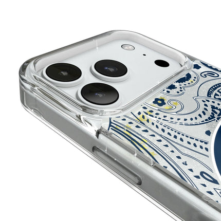 Pennsylvania State University Nittany Lions Paisley Glitter Phone Case for Apple iPhone