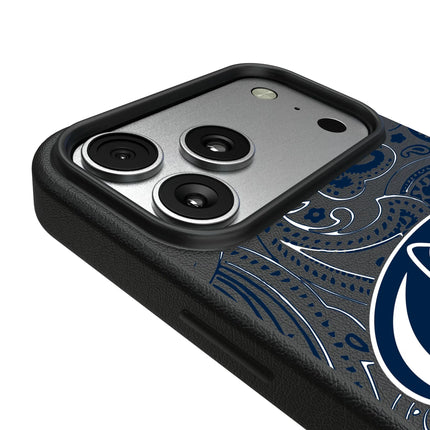 Pennsylvania State University Nittany Lions Paisley MagSafe Compatible Phone Case for Apple iPhone
