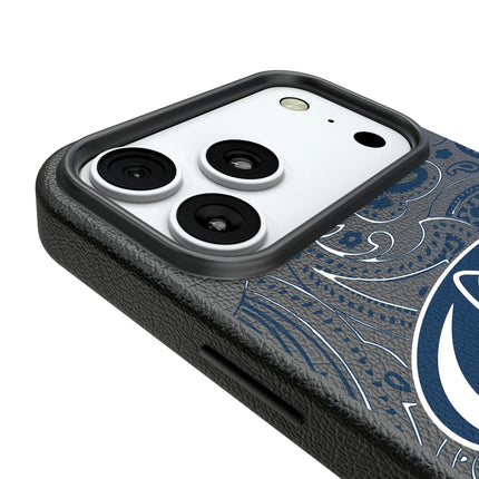 Pennsylvania State University Nittany Lions Paisley MagSafe Compatible Phone Case for Apple iPhone
