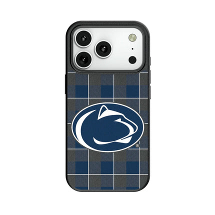 Pennsylvania State University Nittany Lions Plaid MagSafe Compatible Phone Case for Apple iPhone