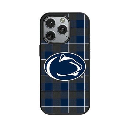 Pennsylvania State University Nittany Lions Plaid MagSafe Compatible Phone Case for Apple iPhone