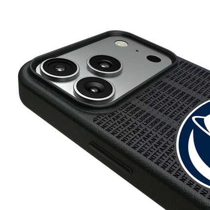 Pennsylvania State University Nittany Lions Text Backdrop MagSafe Compatible Phone Case for Apple iPhone