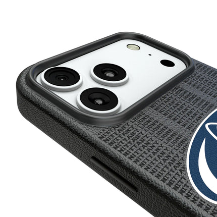 Pennsylvania State University Nittany Lions Text Backdrop MagSafe Compatible Phone Case for Apple iPhone