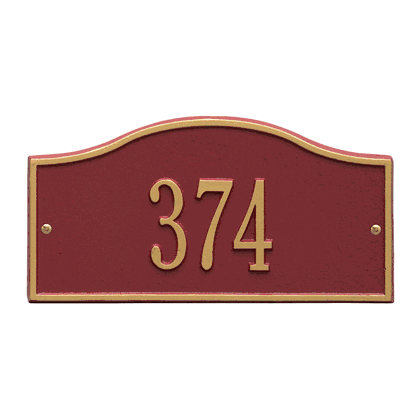 Personalized 1 Line Hills Mini Address Plaque