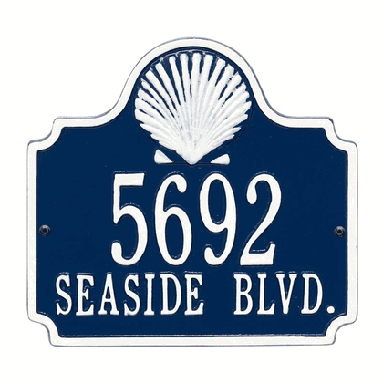 Personalized 2 Line Conch Address Plaque