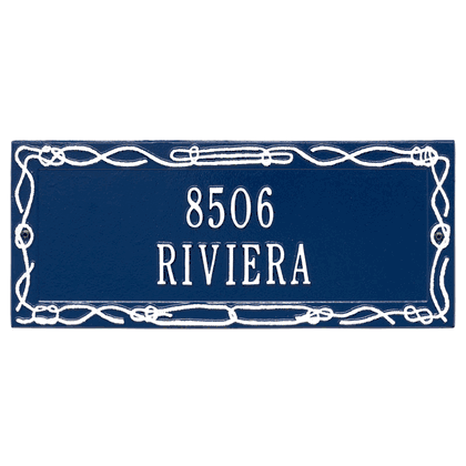 Personalized 2 Line Sailor's Knot Address Plaque
