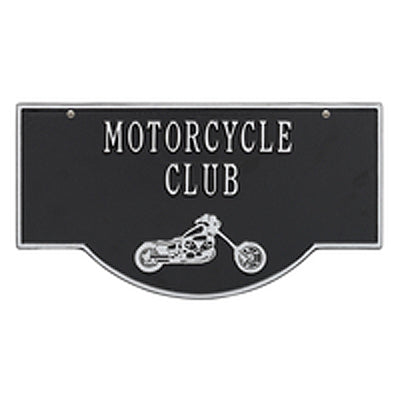 Personalized 2 Sided Hanging Garage Chopper Plaque