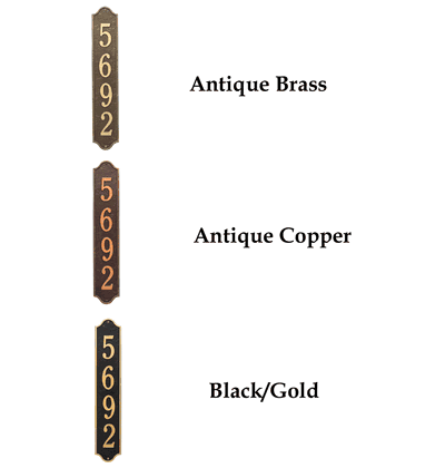 Personalized Admiral Vertical Estate Wall Plaque
