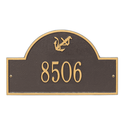 Personalized Anchor Arch Address Plaque