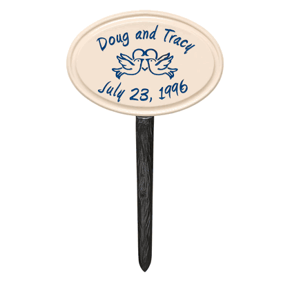 Personalized Anniversary Lawn Plaque