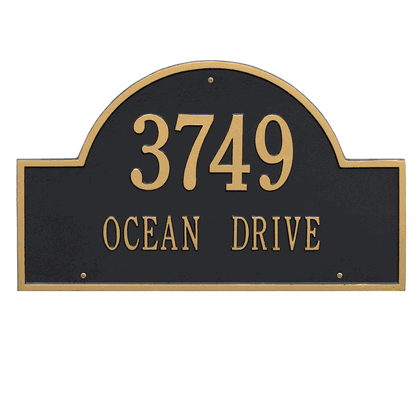 Personalized Arch Estate Address Plaque - 2 Line