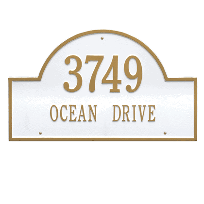 Personalized Arch Estate Address Plaque - 2 Line