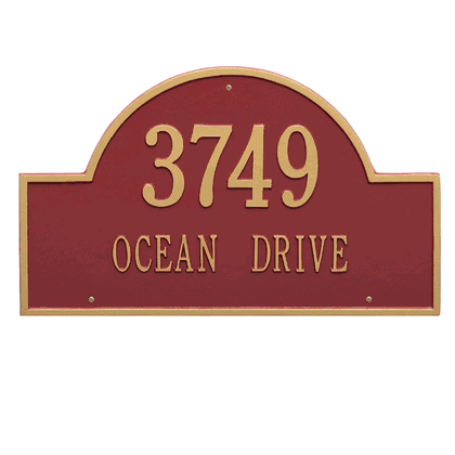 Personalized Arch Estate Address Plaque - 2 Line