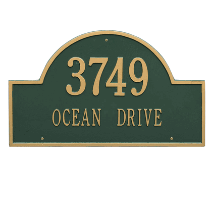 Personalized Arch Estate Address Plaque - 2 Line