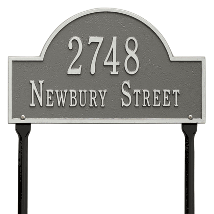 Personalized Arch Lawn Address Plaque - 2 Line