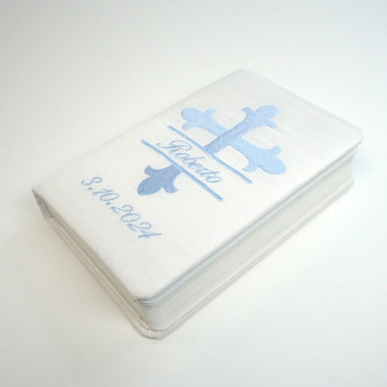 Personalized Baby’s First Bible Shantung with a Large Cross