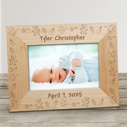 Personalized Baby Toys Baby Wood Picture Frame