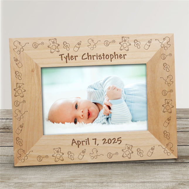 Personalized Baby Toys Baby Wood Picture Frame