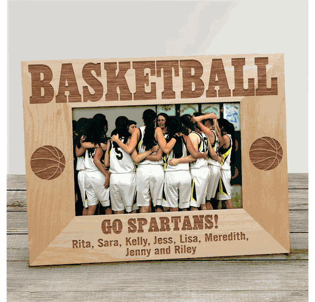 Personalized Basketball Wood Picture Frame