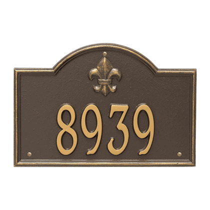 Personalized Bayou Vista Address Plaque - 1 Line