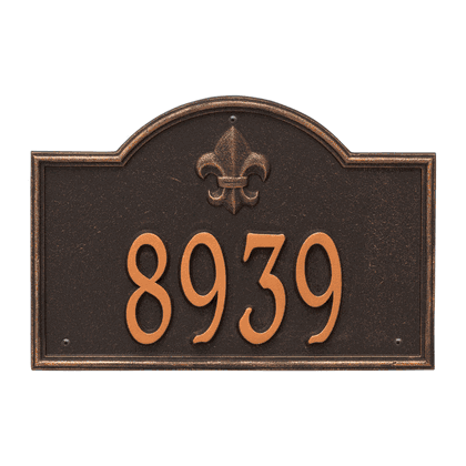 Personalized Bayou Vista Address Plaque - 1 Line