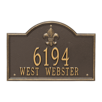 Personalized Bayou Vista Address Plaque - 2 Line