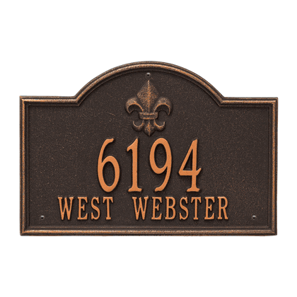 Personalized Bayou Vista Address Plaque - 2 Line