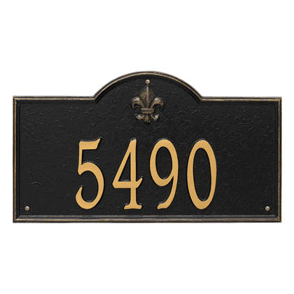 Personalized Bayou Vista Large Address Plaque - 1 Line