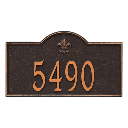 Personalized Bayou Vista Large Address Plaque - 1 Line