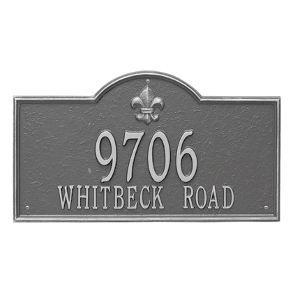 Personalized Bayou Vista Large Address Plaque - 2 Line
