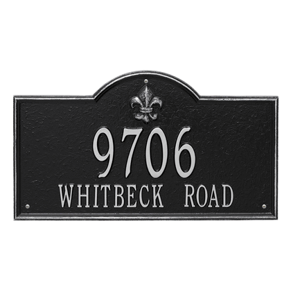 Personalized Bayou Vista Large Address Plaque - 2 Line