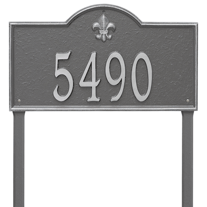 Personalized Bayou Vista Large Lawn Address Plaque - 1 Line