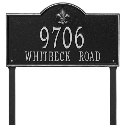 Personalized Bayou Vista Large Lawn Address Plaque - 2 Line
