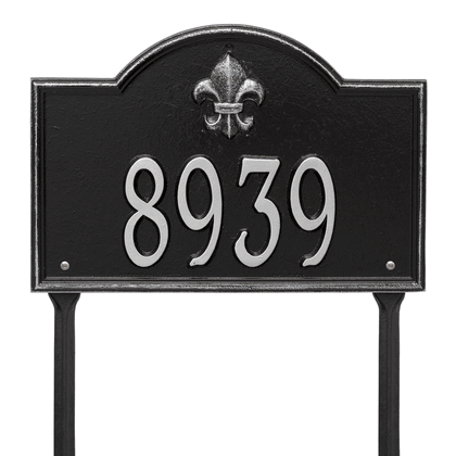 Personalized Bayou Vista Lawn Address Plaque - 1 Line