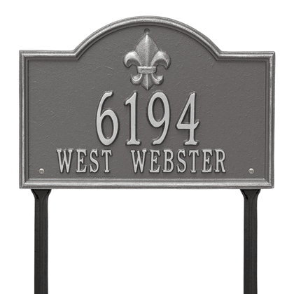 Personalized Bayou Vista Lawn Address Plaque - 2 Line