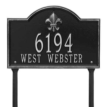 Personalized Bayou Vista Lawn Address Plaque - 2 Line