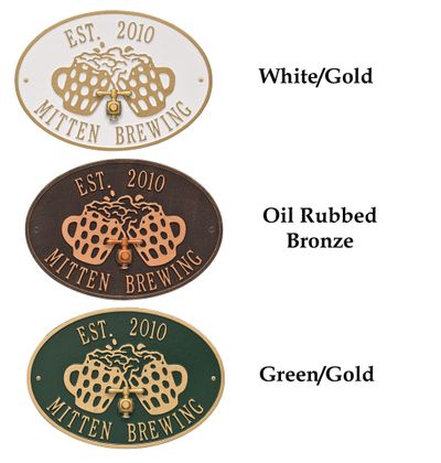 Personalized Beers and Cheers Plaque