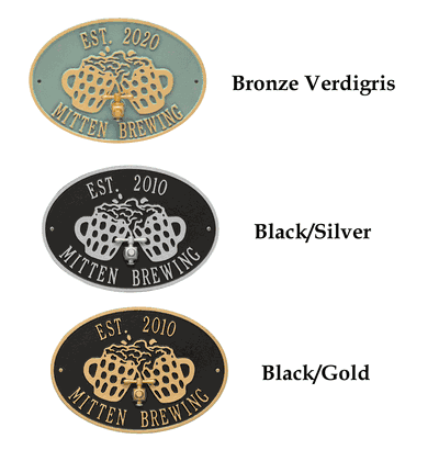 Personalized Beers and Cheers Plaque
