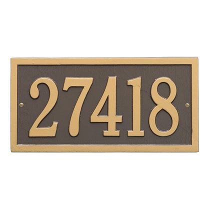 Personalized Bismark Address Plaque - 1 Line