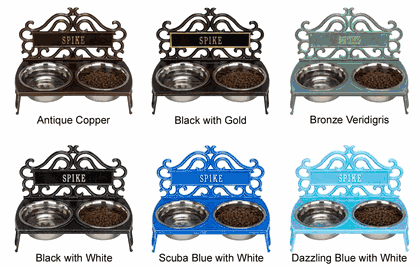 Personalized Bistro Pet Bowl Feeder