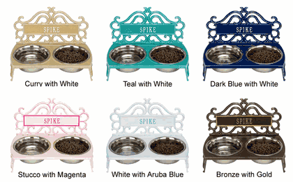 Personalized Bistro Pet Bowl Feeder