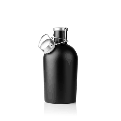 Personalized Black Stainless Steel Growler