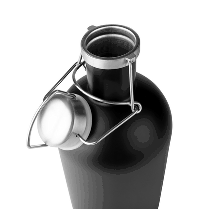 Personalized Black Stainless Steel Growler