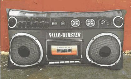 Personalized Boombox Pillow