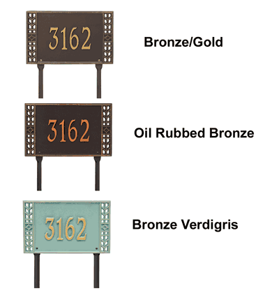 Personalized Boston 1 Line Standard Lawn Plaque