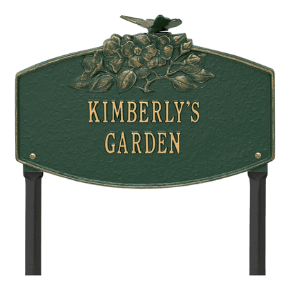 Personalized Butterfly Blossom Garden Lawn Plaque