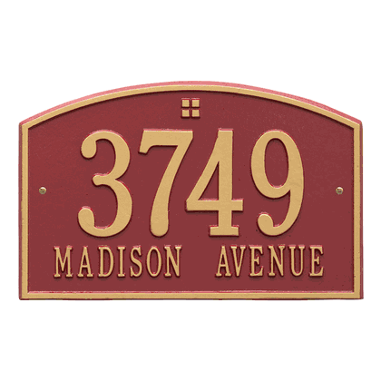 Personalized Cape Charles Address Plaque - 2 Line